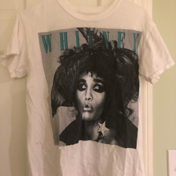 White Whitney Houston graphic tee - Picture 1 of 3